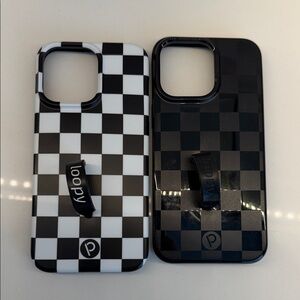 iPhone 15 pro max checkered loopy cases